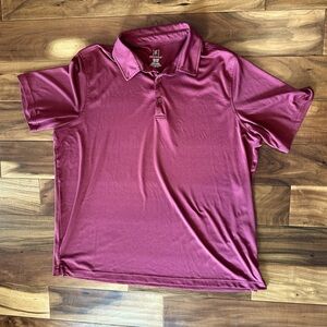 George Burgundy Polo Shirt size 2XL